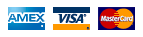 American Express, Visa, and MasterCard Logos